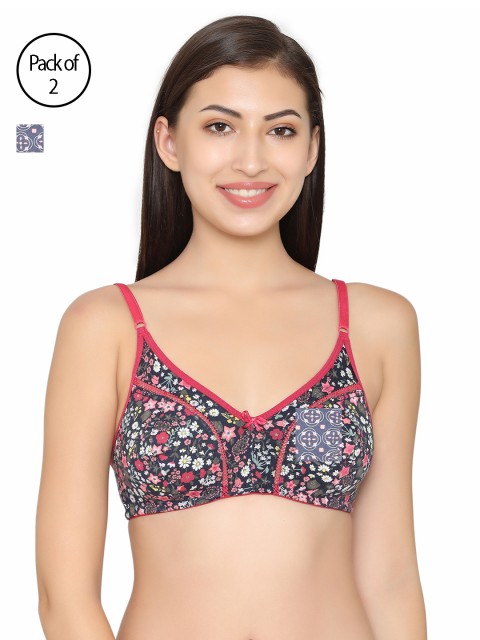 

Clovia Pack Of 2 Bra, Pink