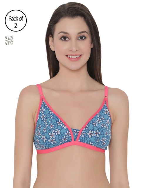 

Clovia Pack Of 2 Bra, Blue
