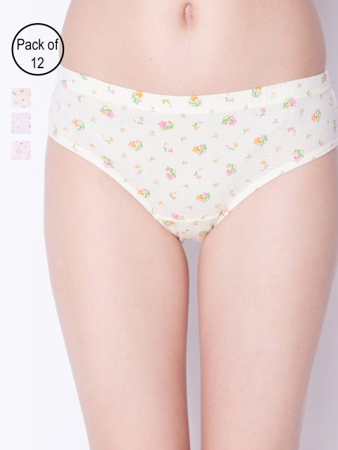 

Dollar Missy Womens Pack of 12 Assorted Hipster Briefs 121P-IE-PO12