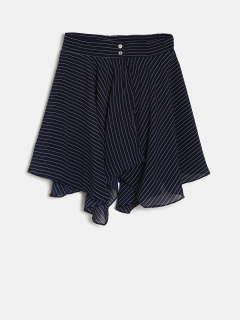 

Peppermint Girls Navy Blue Flared Skirt