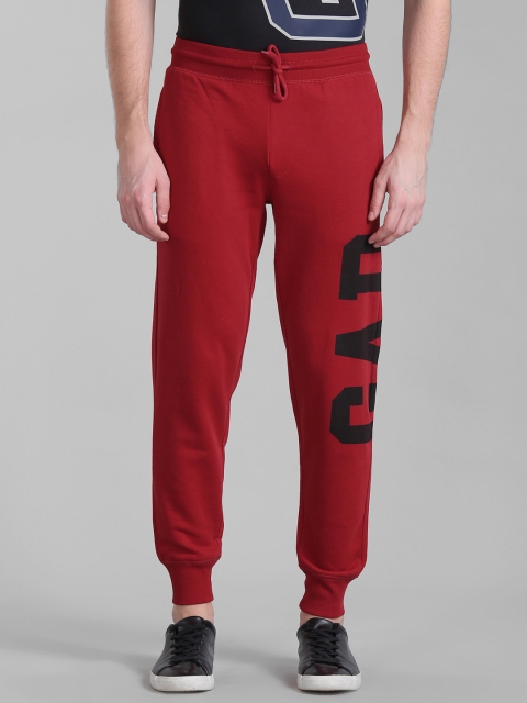 

GAP Men Red Regular Fit Solid Joggers