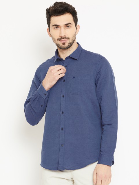 

Blackberrys Men Blue Smart Fit Solid Casual Shirt