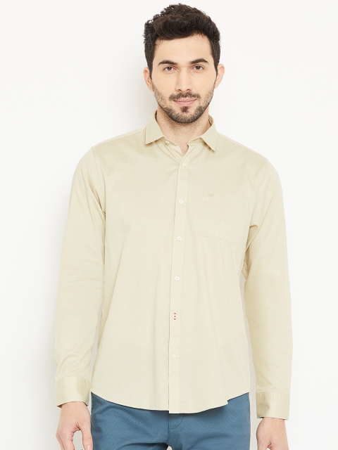 

Blackberrys Men Beige Slim Fit Solid Casual Shirt