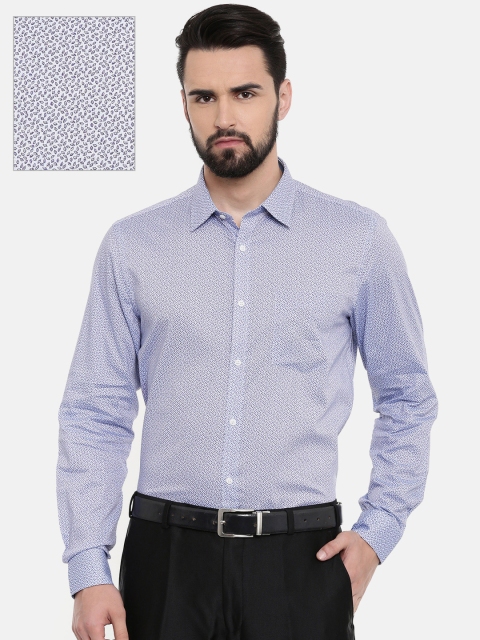 

Blackberrys Men Blue Slim Fit Printed Casual Shirt