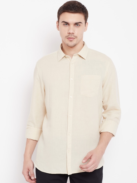 

Blackberrys Men Beige Smart Regular Fit Solid Casual Shirt