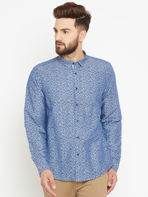 

Blackberrys Men Blue Slim Fit Printed Casual Shirt