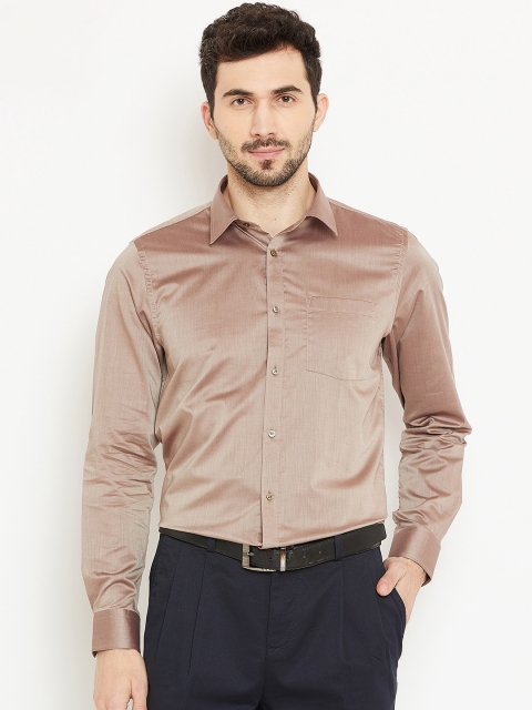 

Blackberrys Men Brown Slim Fit Solid Partywear Shirt