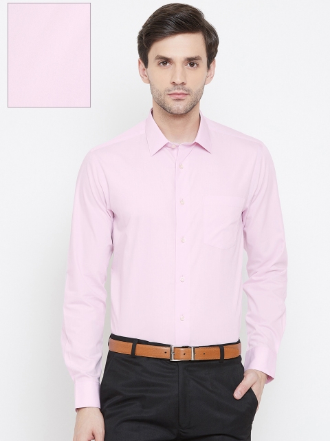 

Blackberrys Men Pink Slim Fit Solid Formal Shirt