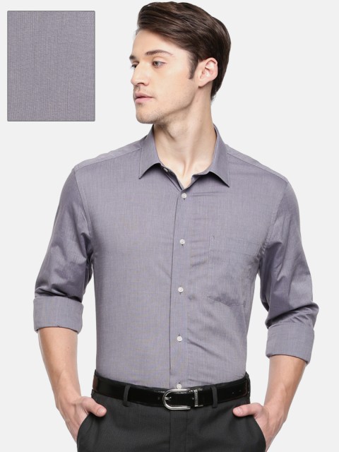 

Blackberrys Men Grey Smart Regular Fit Solid Formal Shirt