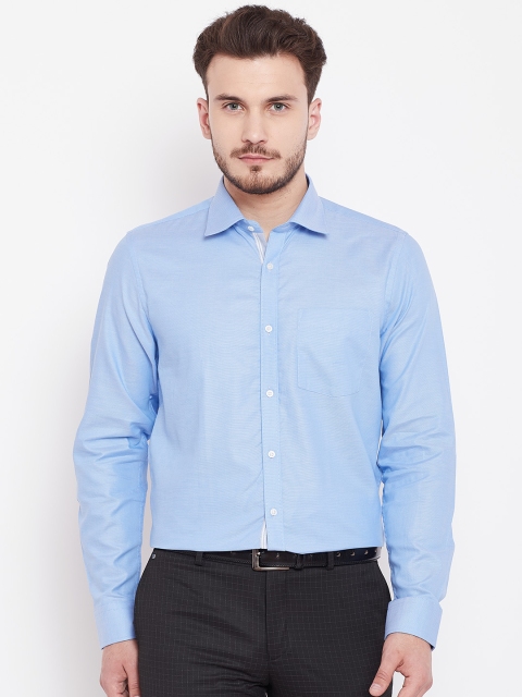 

Blackberrys Men Blue Slim Fit Solid Formal Shirt
