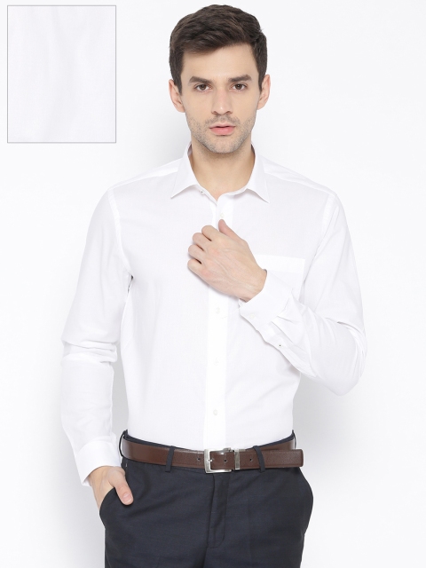 

Blackberrys Men White Smart Fit Solid Formal Shirt