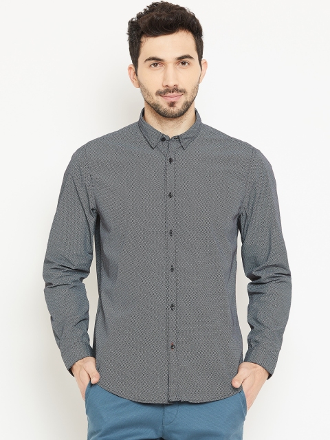 

Blackberrys Men Black Slim Fit Printed Casual Shirt