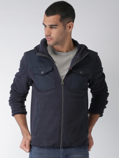 

Levis Men Navy Blue Solid Tailored Jacket