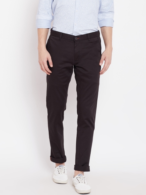 

Blackberrys Men Black Regular Fit Solid Trousers