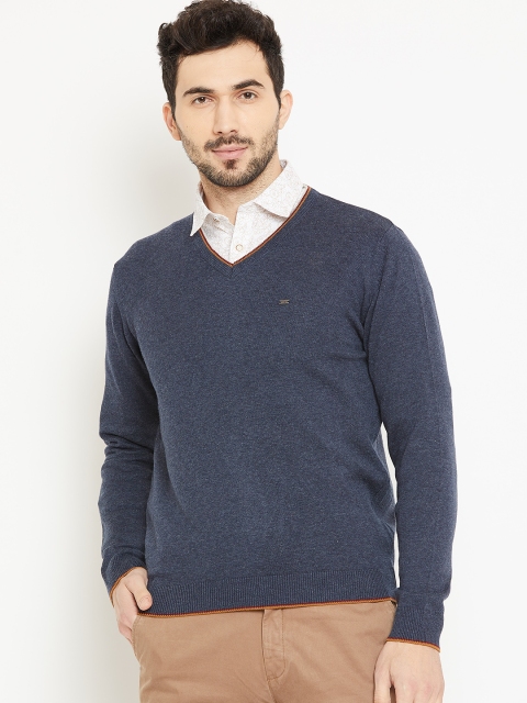 

Blackberrys Men Charcoal Grey Solid Pullover