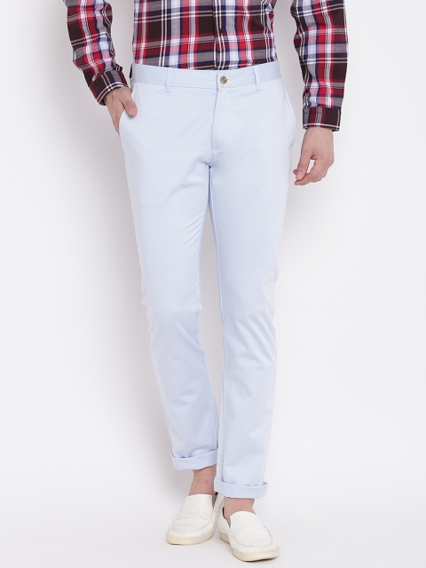 

Blackberrys Men Light Blue Regular Fit Solid Trousers