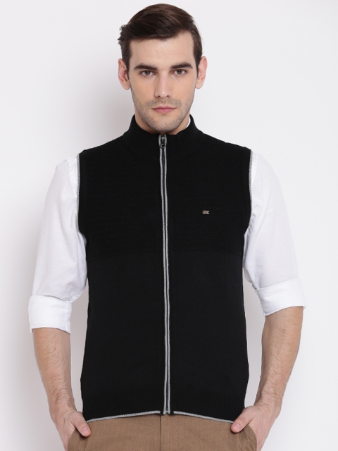 

Blackberrys Men Black Self Design Cardigan