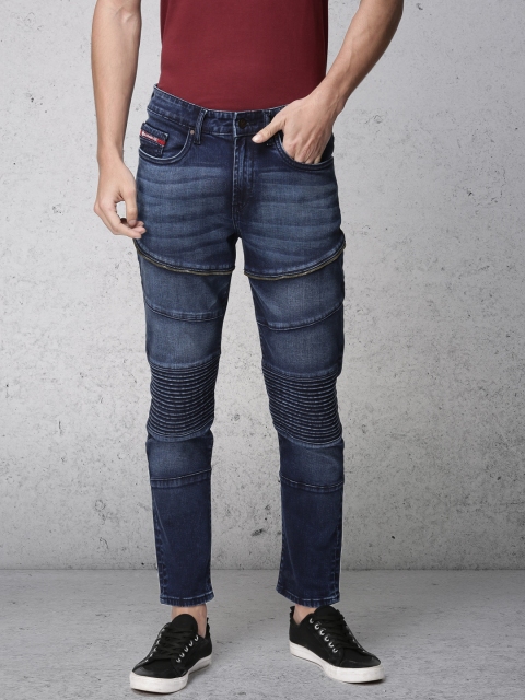 

Ecko Unltd Men Blue Slim Tapered Fit Mid-Rise Clean Look Stretchable Jeans