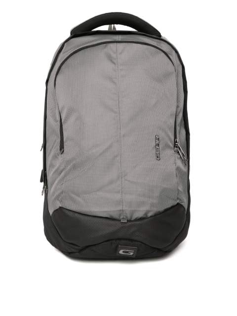 

Gear Unisex Grey & Black Outlander 3 Self-Striped Laptop Backpack