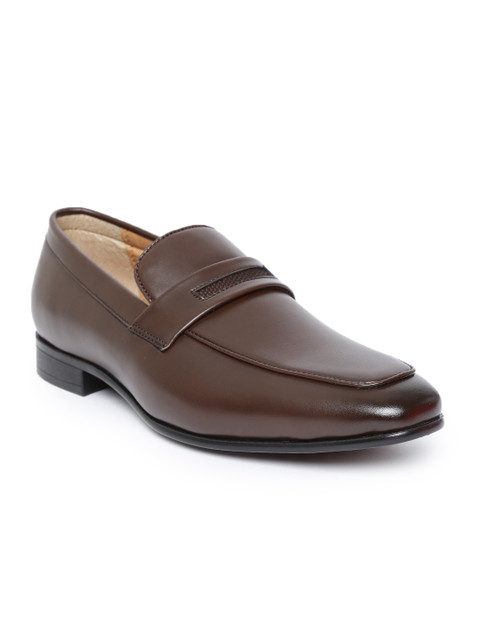 

San Frissco Men Coffee Brown Formal Slip-Ons