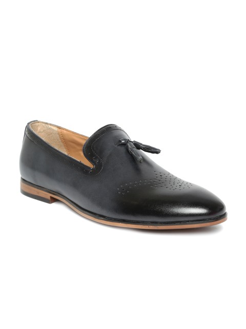 

San Frissco Men Navy Blue Semiformal Slip-Ons with Tasselled Detail