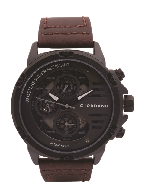 

GIORDANO Men Black Analogue Watch C1095-01