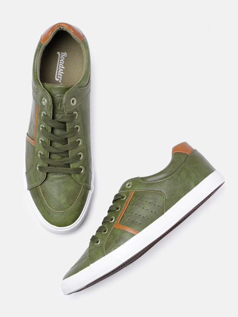 

Roadster Men Olive Green Sneakers
