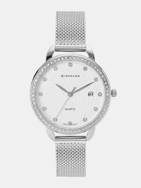 

GIORDANO Women Silver-Toned Analogue Watch C2084-33