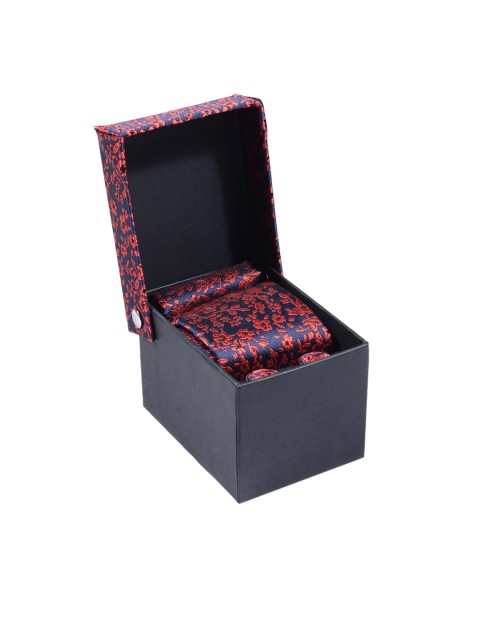 

Tossido Men Red, Blue & Silver-Toned Accessory Gift Set