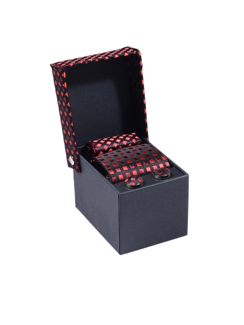 

Tossido Men Maroon Accessory Gift Set