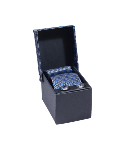 

Tossido Men Blue, Grey & Silver-Toned Accessory Gift Set