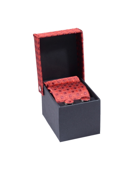 

Tossido Men Red Accessory Gift Set
