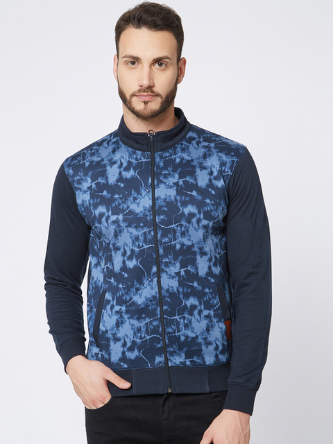 

FiTZ Men Blue Printed Sweatshirt