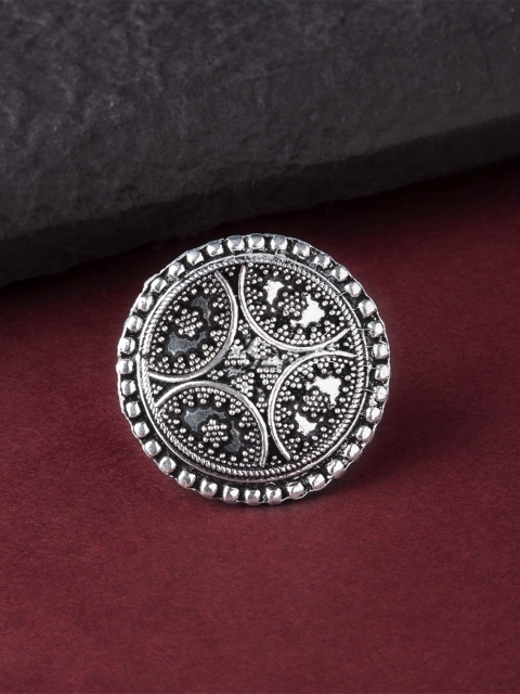

Rubans Women Silver Toned Handcrafted Ring