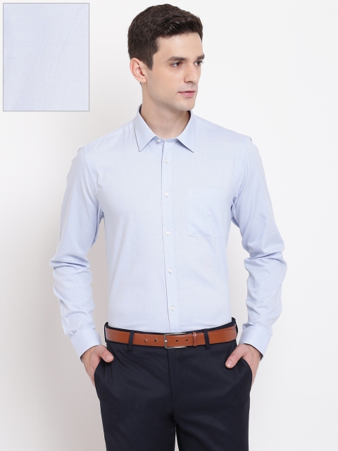 

Blackberrys Men Blue Solid Slim Fit Formal Shirt