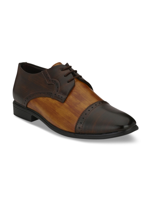 

Ferraiolo Men Brown Derbys Formal Shoes