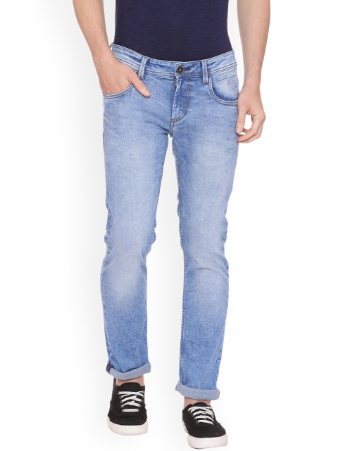 

Basics Men Blue Skinny Fit Low-Rise Clean Look Stretchable Jeans