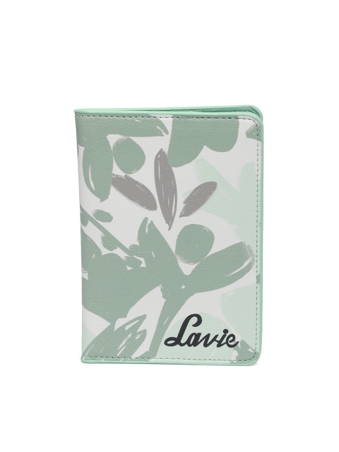 

Lavie Women Off-White & Sea Green Printed Card Holder