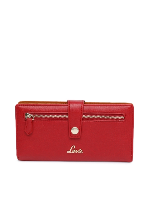 

Lavie Women Red Solid Two Fold Wallet