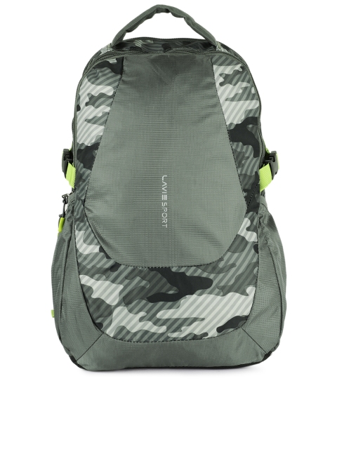 

Lavie Unisex Olive Green Graphic Printed Backpack