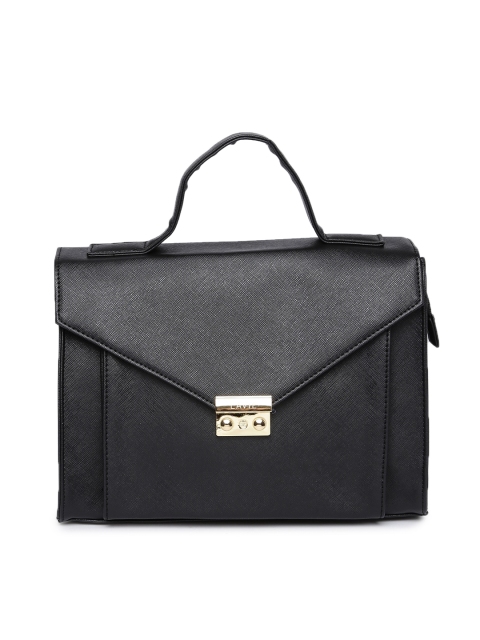 

Lavie Black Solid Satchel