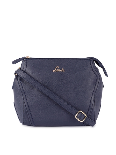 

Lavie Navy Blue Solid Sling Bag