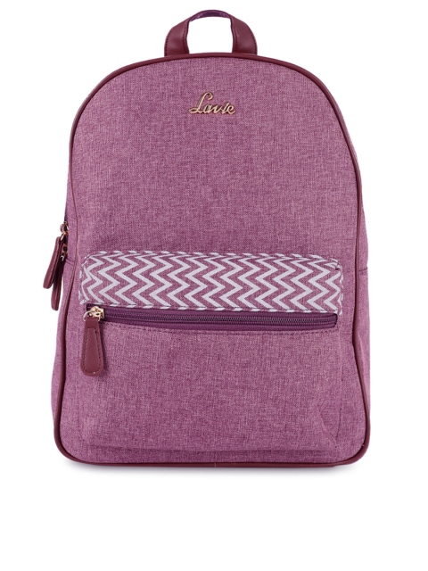

Lavie Women Purple Solid Backpack