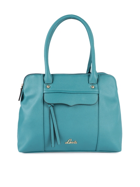 

Lavie Teal Green Solid Handheld Bag