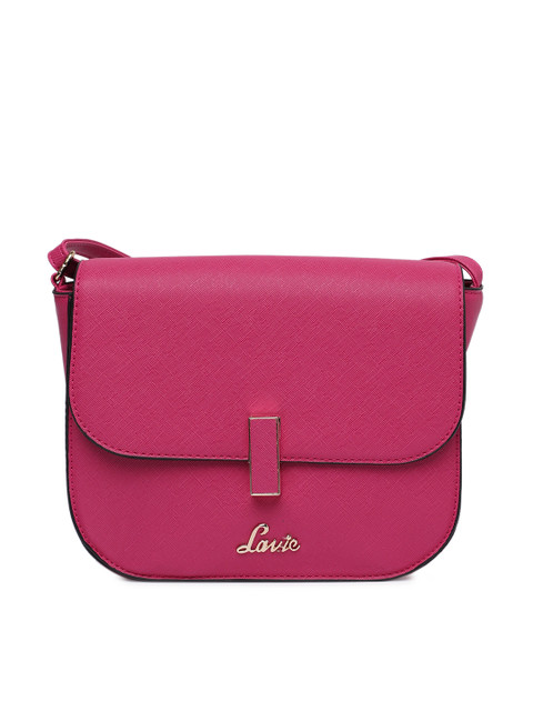 

Lavie Fuchsia Solid Sling Bag