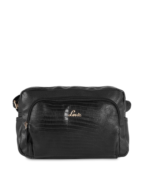 

Lavie Black Solid Sling Bag