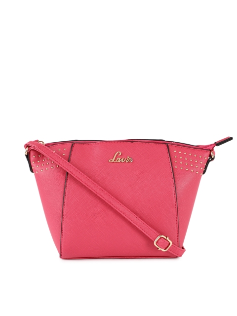 

Lavie Fuchsia Solid Sling Bag