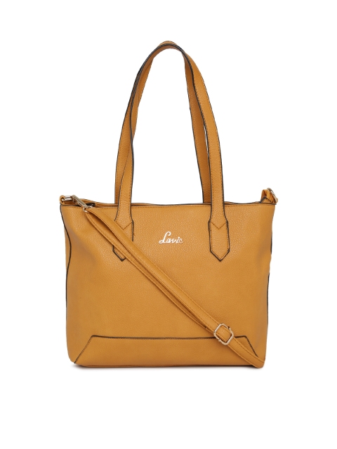 

Lavie Mustard Textured Shoulder Bag