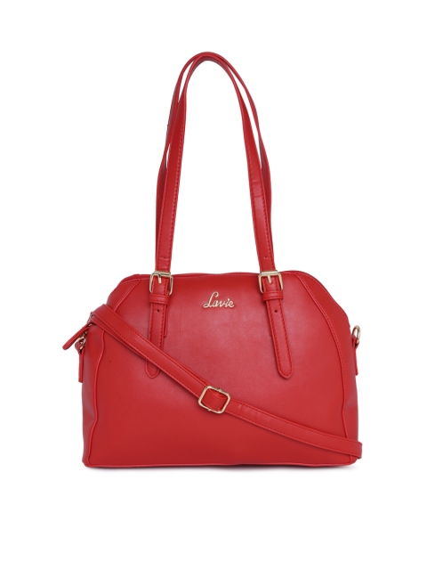 

Lavie Red Solid Shoulder Bag
