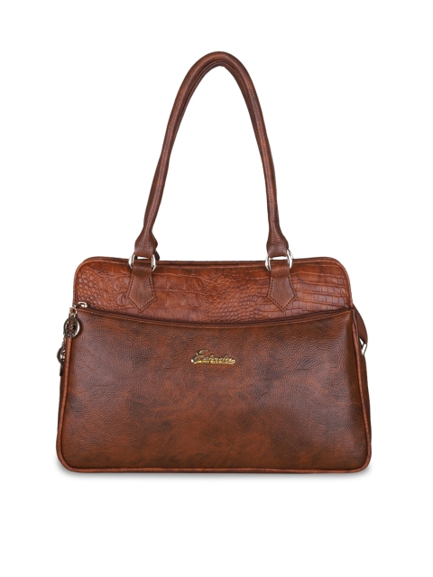 

ESBEDA Tan Brown Solid Shoulder Bag